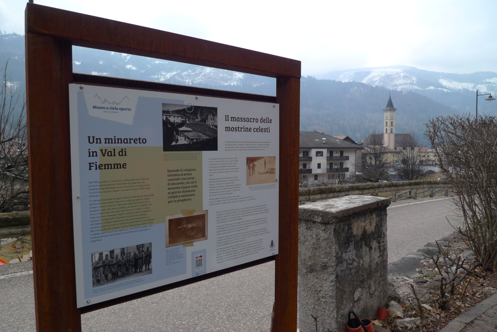 Ziano di Fiemme, panel of the Open Air Museum - photo by Marco Abram