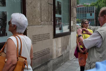 Sarajevo, il luogo dell'attentato del 28 giugno 1914 - foto di N. Corritore (OBC) Sarajevo, il luogo dell'attentato del 28 giugno 1914 - foto di N. Corritore (OBC)