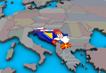 Ex Jugoslavia map © Harvepino Shutterstock
