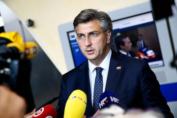 Il Primo ministro croato uscente, Andrej Plenković Il Primo ministro croato uscente, Andrej Plenković