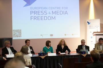 Lipsia 24 giugno 2015, fondazione del Centro ECPMF (Media Foundation Sparkasse Leipzig)