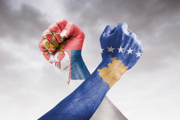 Scontro Kosovo Serbia © Efasein/Shutterstock