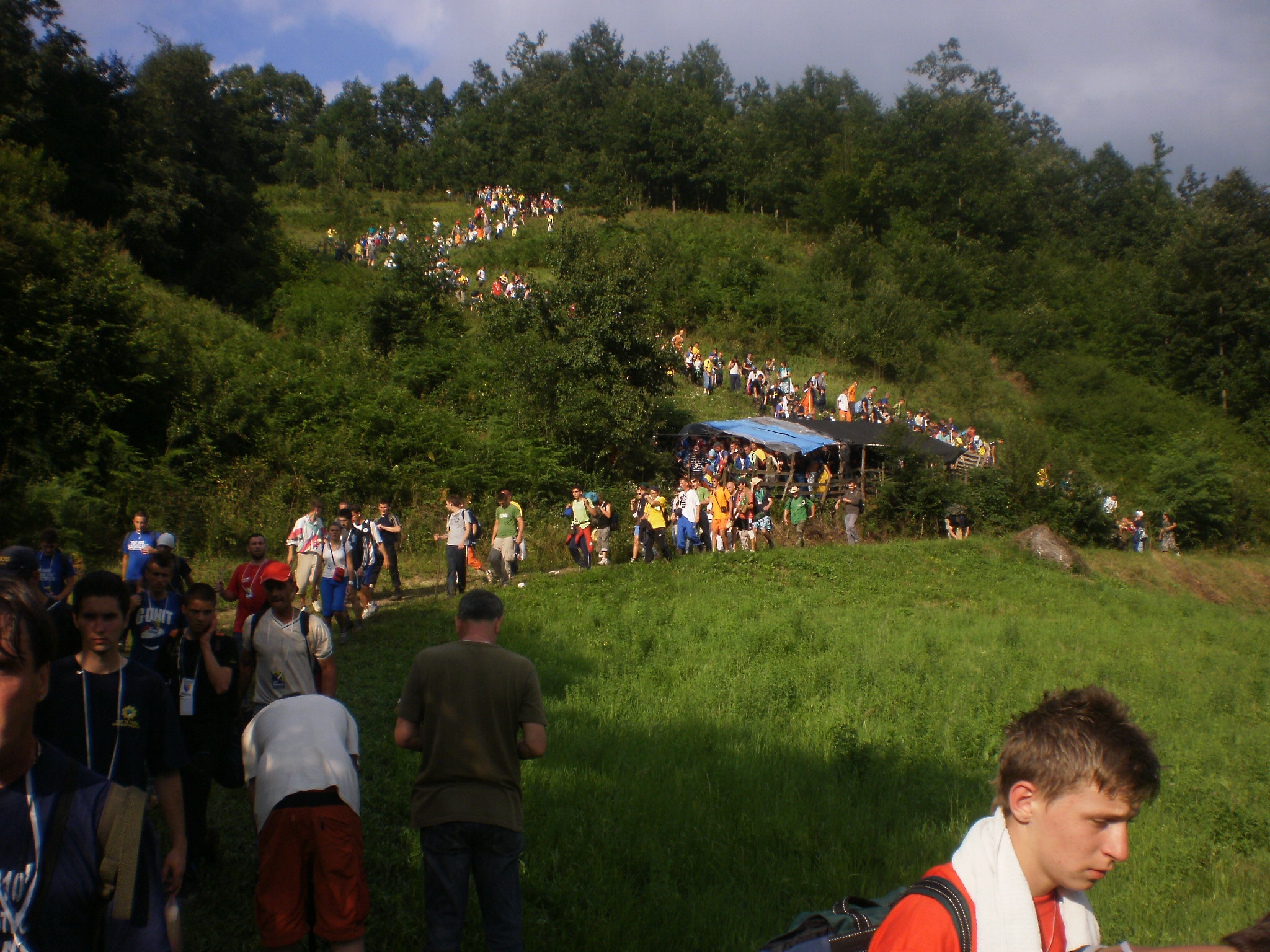 In colonna (foto Mario Fiorin)