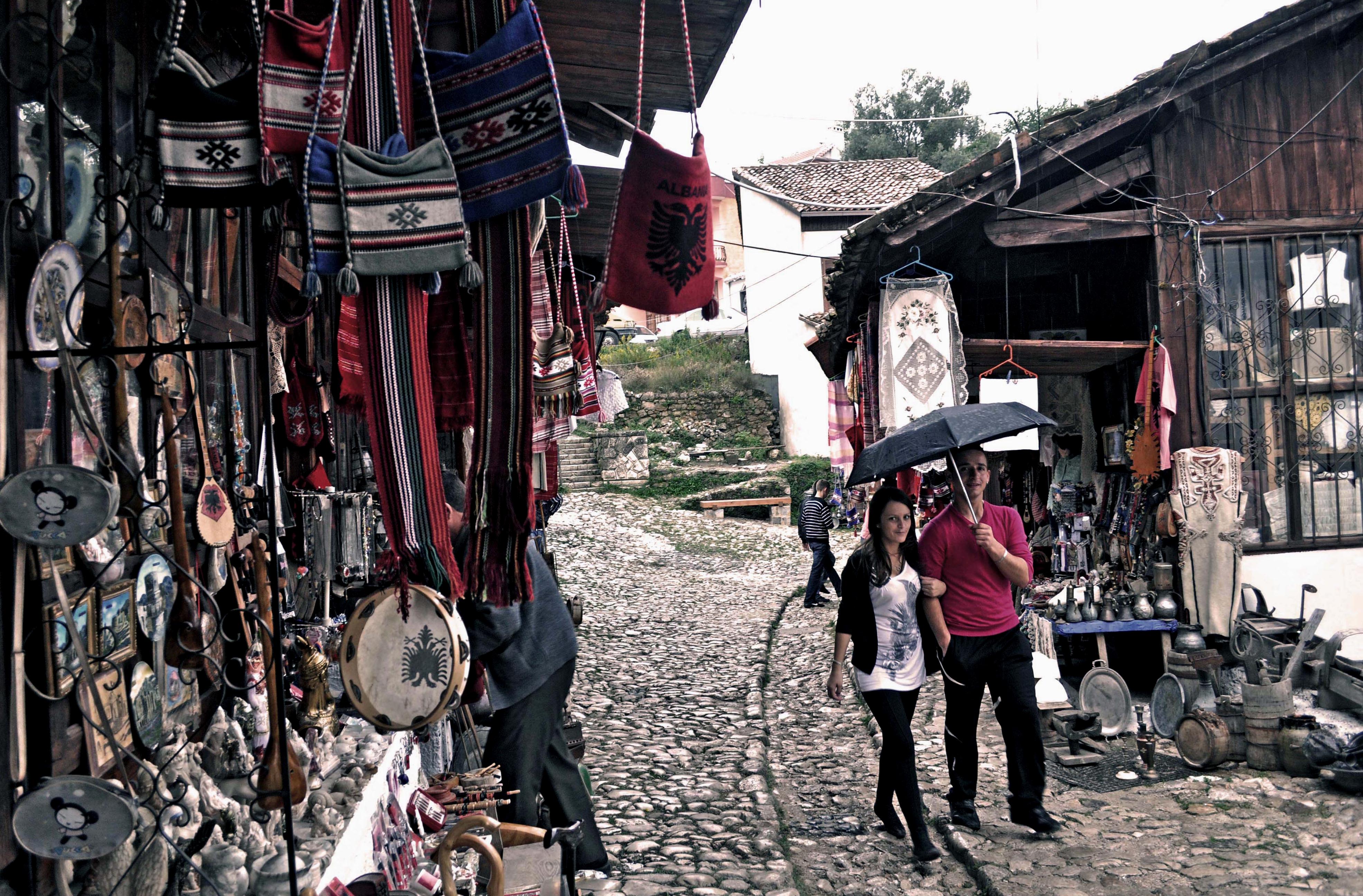 The Kruja bazaar - photo by Marjola Rukaj