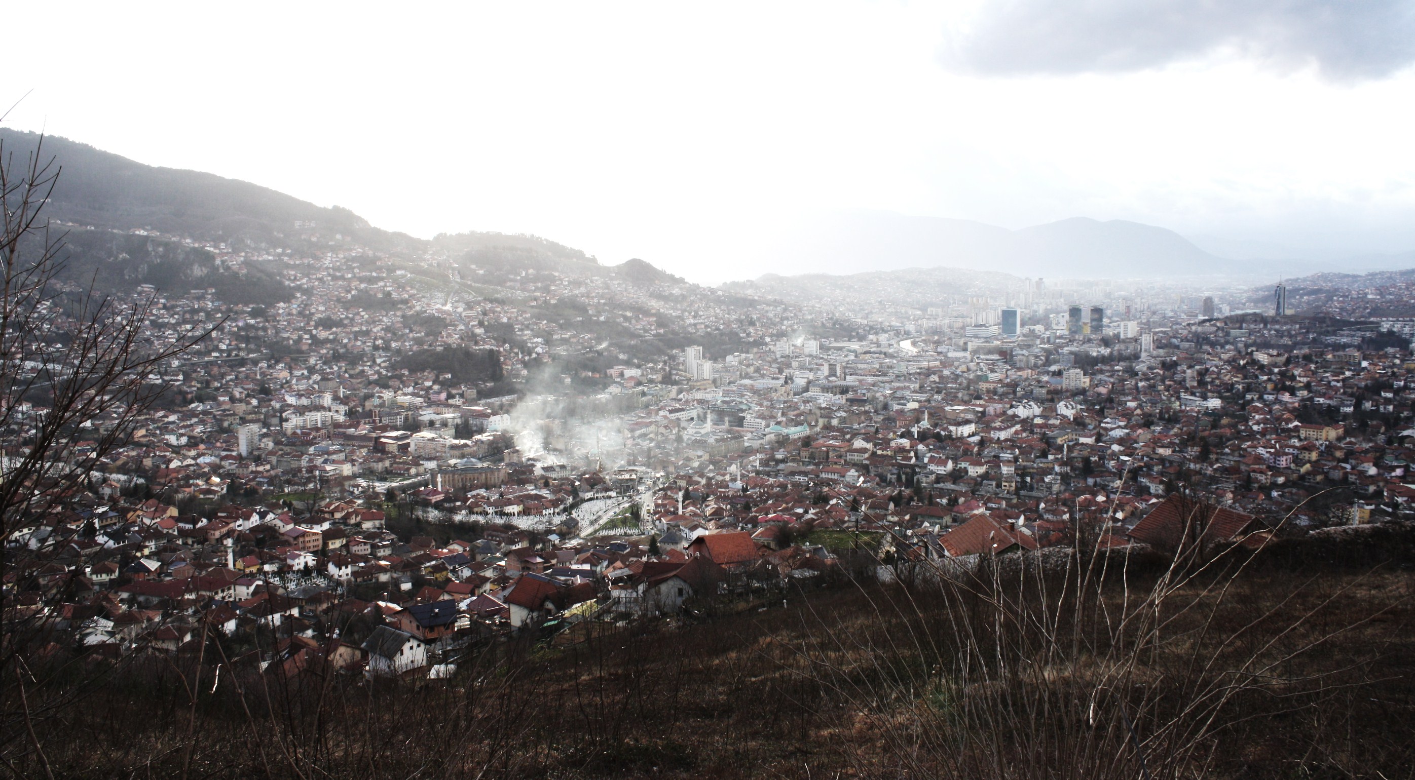 Panoramic view of Sarajevo