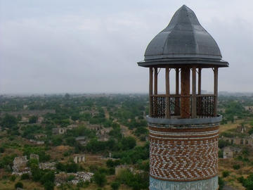 Il minareto della moschea di Aghdam - Nagorno Karabakh