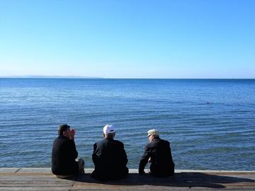 L’Adriatico a Durazzo. Foto LB - Viaggiare i Balcani