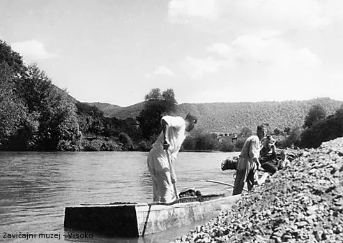 Šljunkari na Fojnici, Visoko tridesetih godina 20. vijeka - Fotografija ing. Milenka Gavrilovića