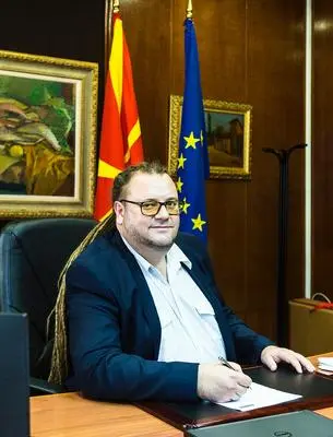 Robert Alagjozovski, the new Minister of Culture (ph. G. Vale) Robert Alagjozovski, the new Minister of Culture (ph. G. Vale)