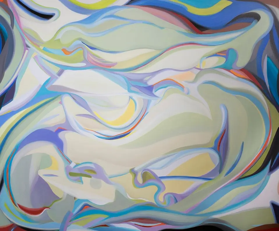 Gala Bell, Anatomy of the Ear or Spiral of the Solar Plexus. Oil on canvas, 150 x 180 cm. Gala Bell, Anatomy of the Ear or Spiral of the Solar Plexus. Oil on canvas, 150 x 180 cm.
