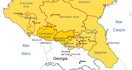 mappa Caucaso