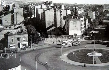 La piazza nel 1951 La piazza nel 1951