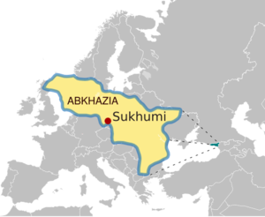 Cartina Abkhazia Europa