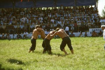 Çardak, Turchia, un torneo di yağlı güreş - foto di F. Polacco