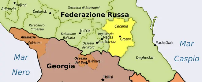 Mappa Caucaso Cecenia Mappa Caucaso Cecenia