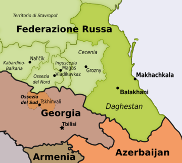 Daghestan, in evidenza Makhachkala e Balakhani - mappa di Osservatorio Balcani e Caucaso