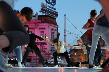 Durante le prove in Trg Jelačić, foto di Nicole Corritore Obc Durante le prove in Trg Jelačić, foto di Nicole Corritore Obc
