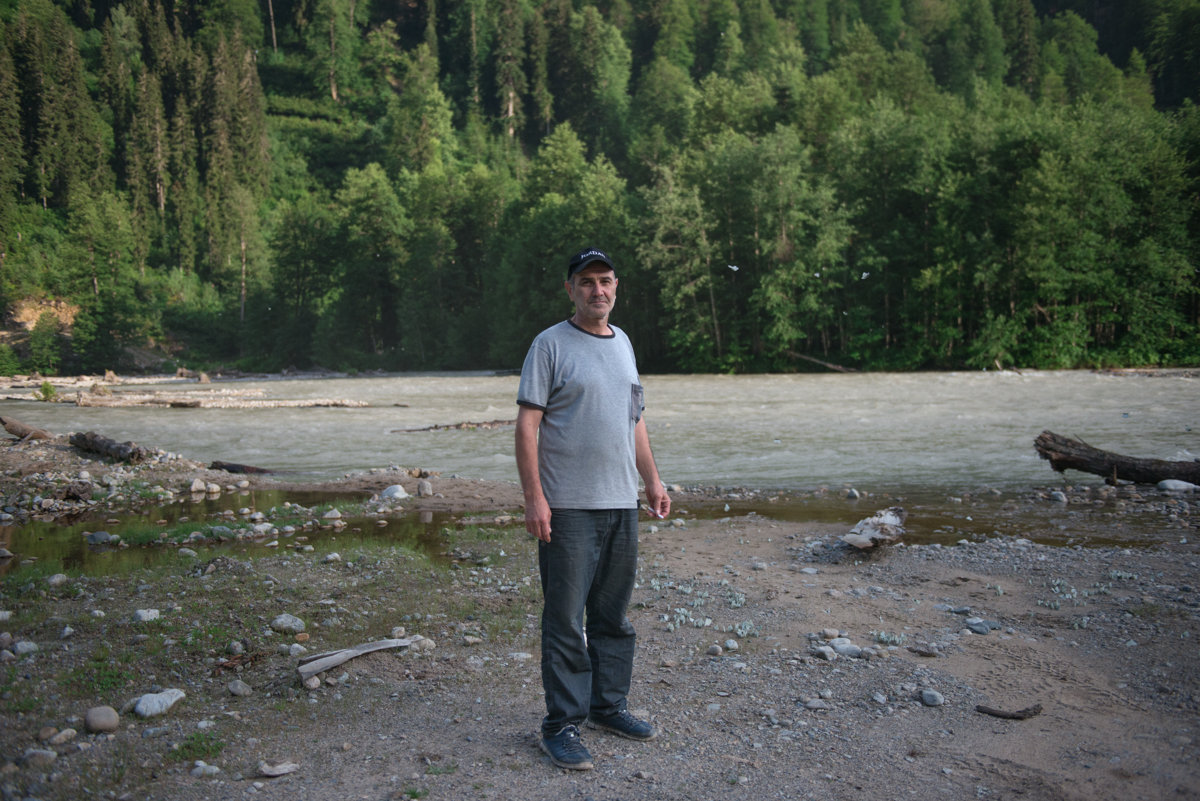 Gari Chkhvimiani è stato in prima linea nelle proteste contro la diga fin dal loro inizio (Tamuna Chkareuli/OC Media)