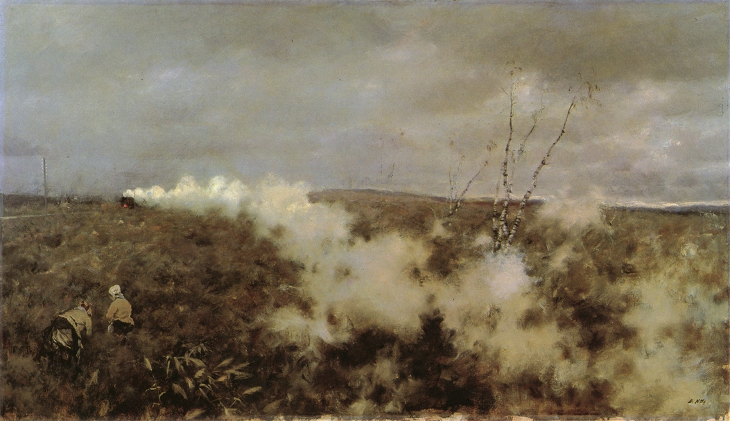 Giuseppe De Nittis, "Passa un treno" Giuseppe De Nittis, "Passa un treno"