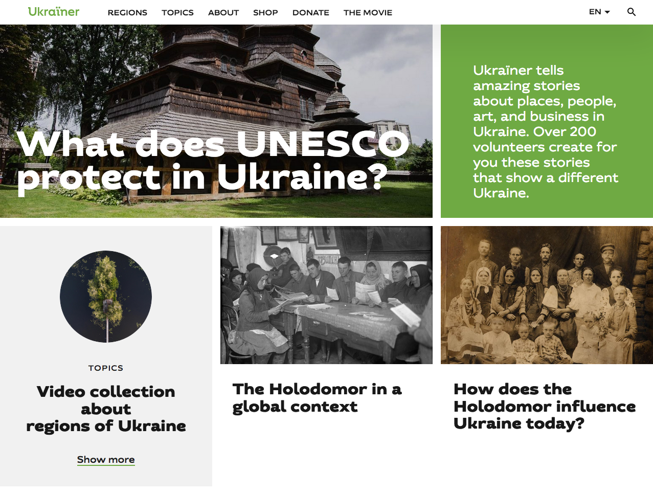 Homepage di Ukrainer.net