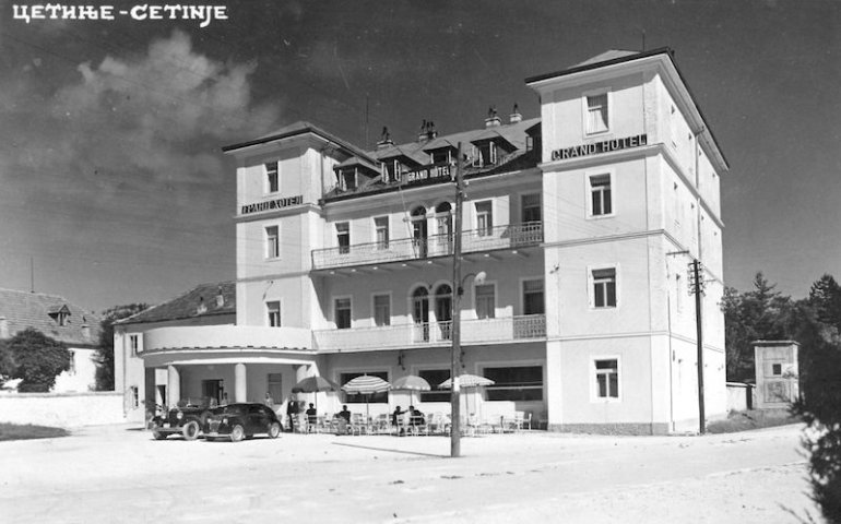 Il Grand Hotel di Cetinje, cartolina Il Grand Hotel di Cetinje, cartolina