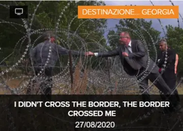 I DIDN'T CROSS THE BORDER, THE BORDER CROSSED ME I DIDN'T CROSS THE BORDER, THE BORDER CROSSED ME