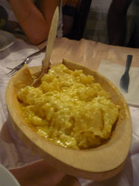 Il kačamak (Foto Anna Brusarosco)