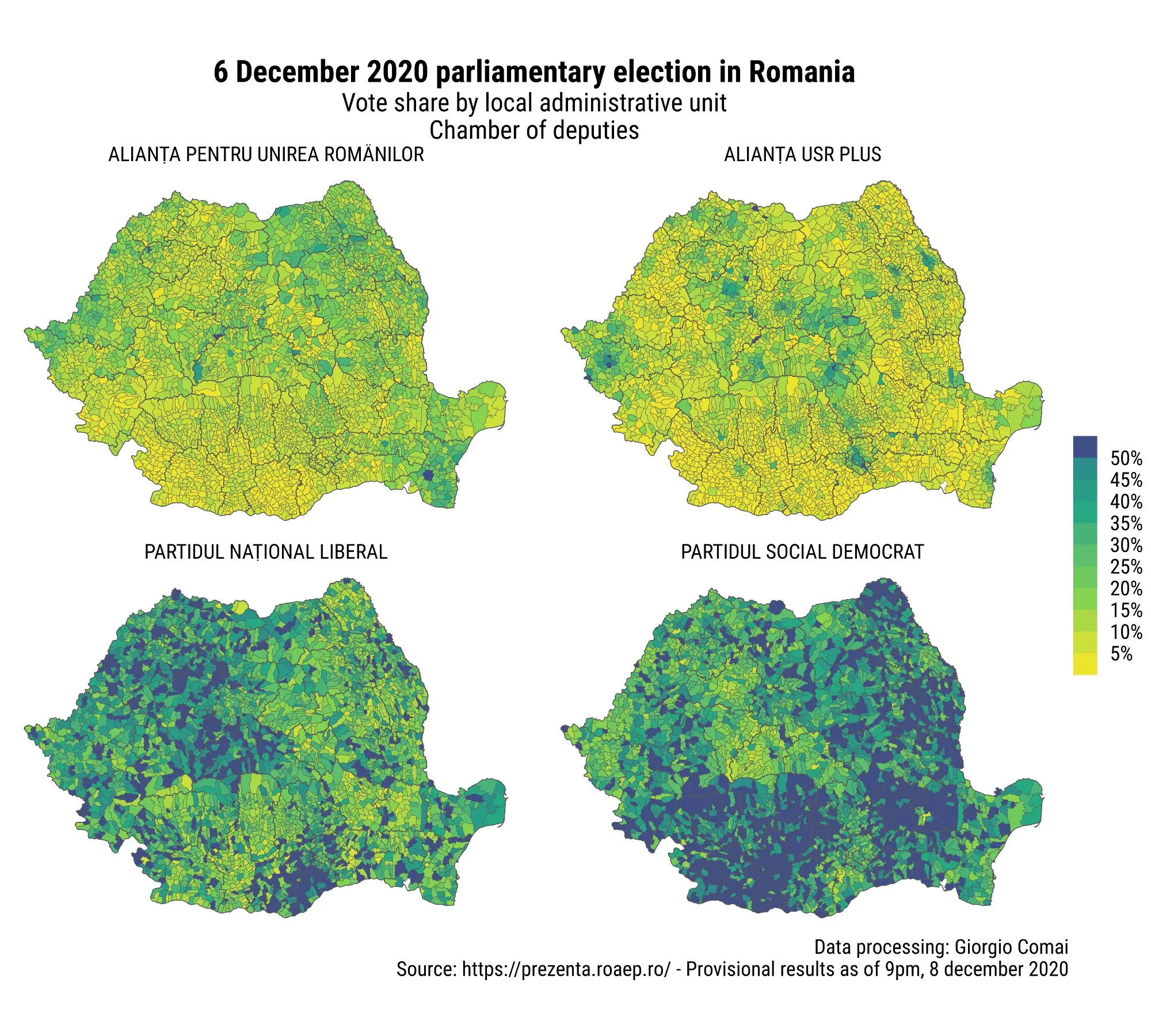 Il voto alle parlamentari del 2020 in Romania Il voto alle parlamentari del 2020 in Romania