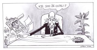Dove eravamo rimasti? Una vignetta di Franco Juri Dove eravamo rimasti? Una vignetta di Franco Juri