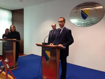 La presentazione del Mese della Cultura italiana questa mattina a Sarajevo (Foto AOR)