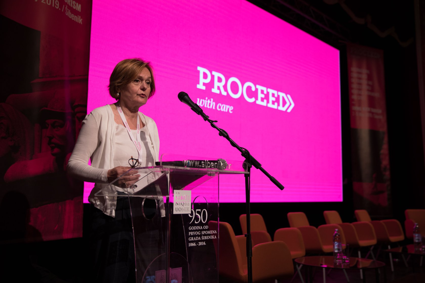 Durante la conferenza di Sebenico (foto ©  Proceed with care)