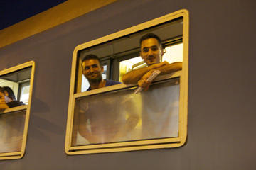 Alla stazione di Szeged, l’ultimo treno per Budapest sta per partire (foto G. Vale).