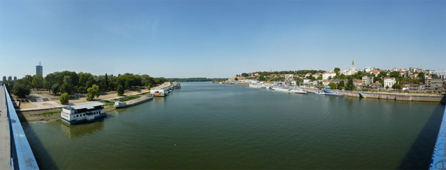 Visuale dal Brankov Most, Belgrado (flickr/Erwan Martin)