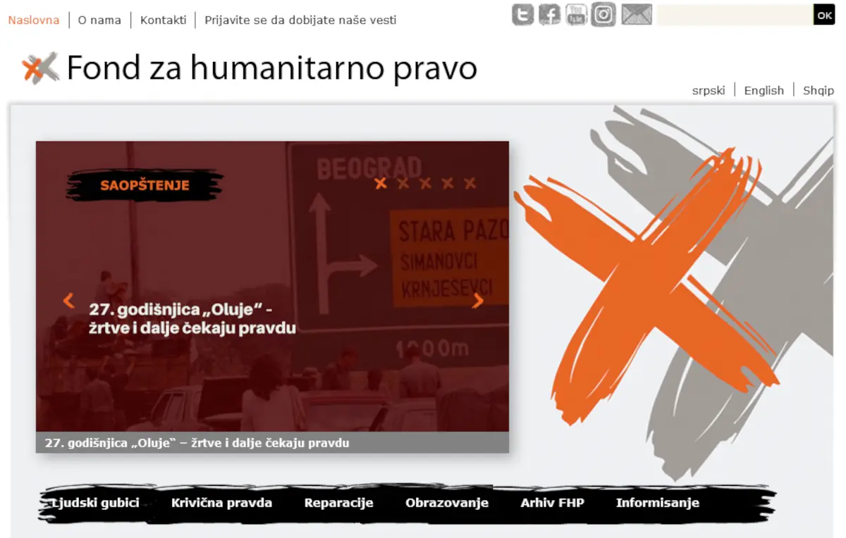 4 agosto 2022 – HP del Fond za humanitarno pravo 4 agosto 2022 - HP del Fond za humanitarno pravo