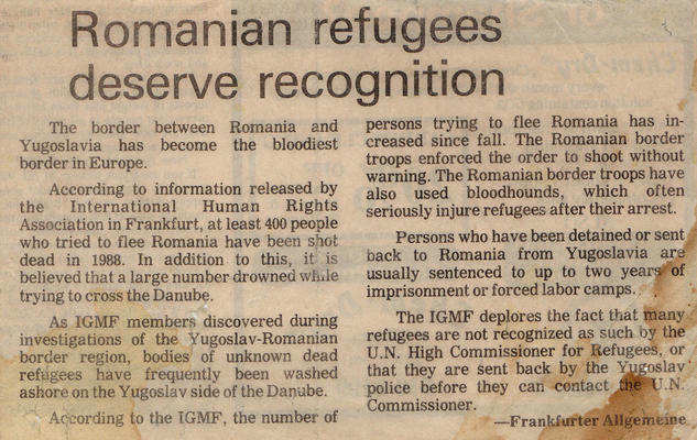 Un articolo della Frankfurter Allgemeine Zeitung (1988) Un articolo della Frankfurter Allgemeine Zeitung (1988)