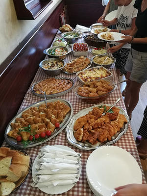 Pranzo a base di cavolo cappuccio (foto G. Vale)