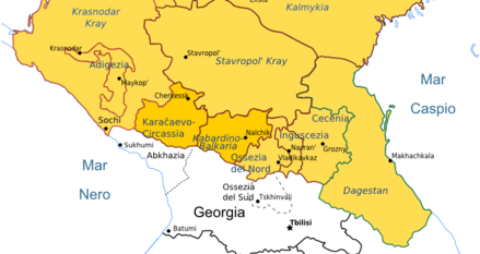 mappa Caucaso mappa Caucaso