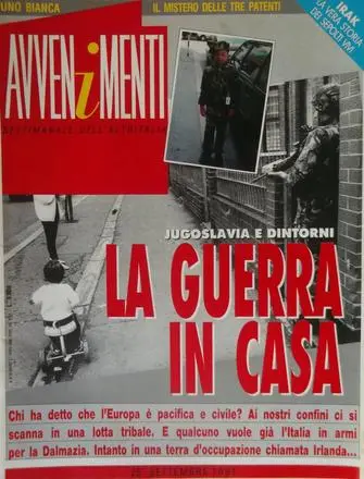 La copertina di Avvenimenti del 1991 La copertina di Avvenimenti del 1991