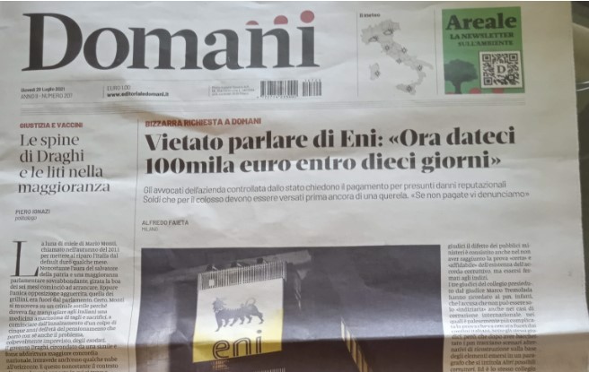 La-richiesta-di-ENI-a-Domani-e-una-minaccia-alla-liberta-dei-media