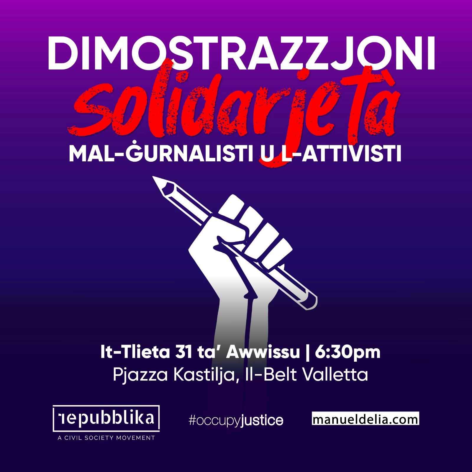 Malta-giornalisti-in-piazza