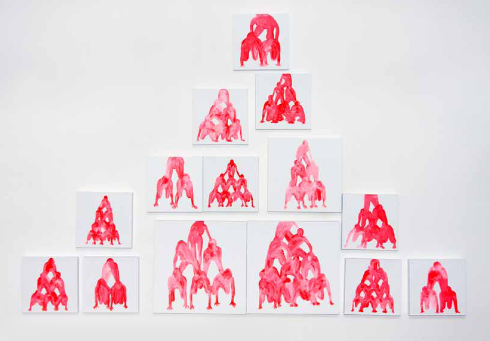 Piramidi-acrilico-su-tela-dimensioni-variabili-2011