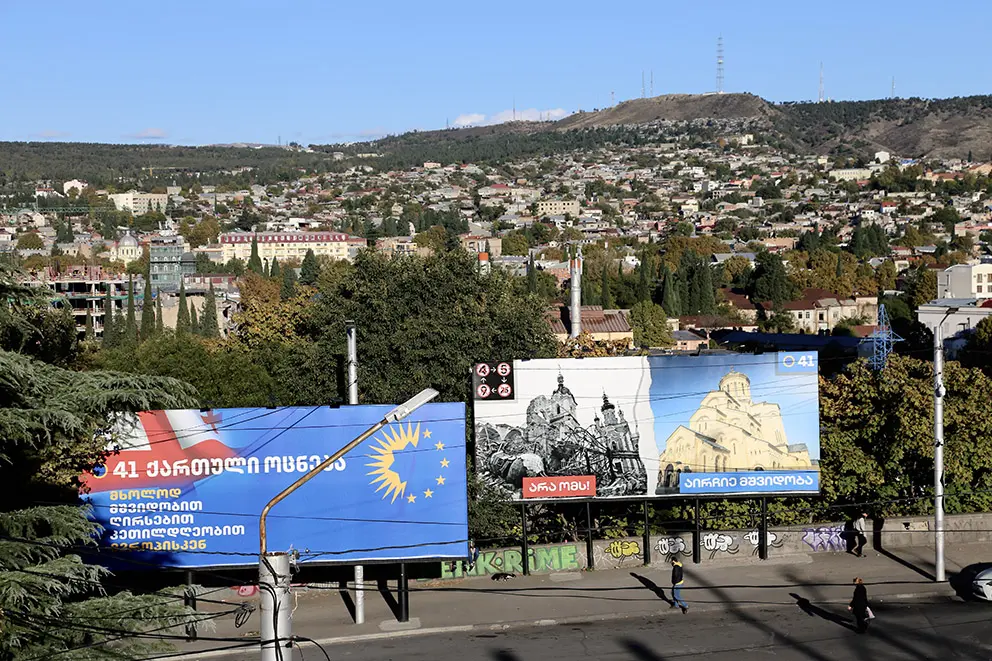 Georgia manifesti elettorali (foto F. Baccini)