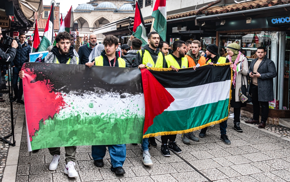 Sarajevo, manifestazione a supporto della Palestina © Vedad.Ceric/Shutterstock
