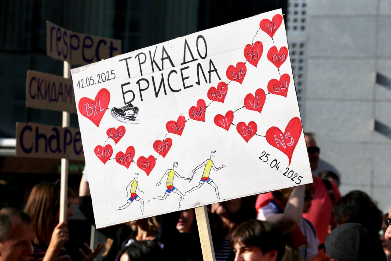 "Corsa fino a Bruxelles" (foto F. Baccini)