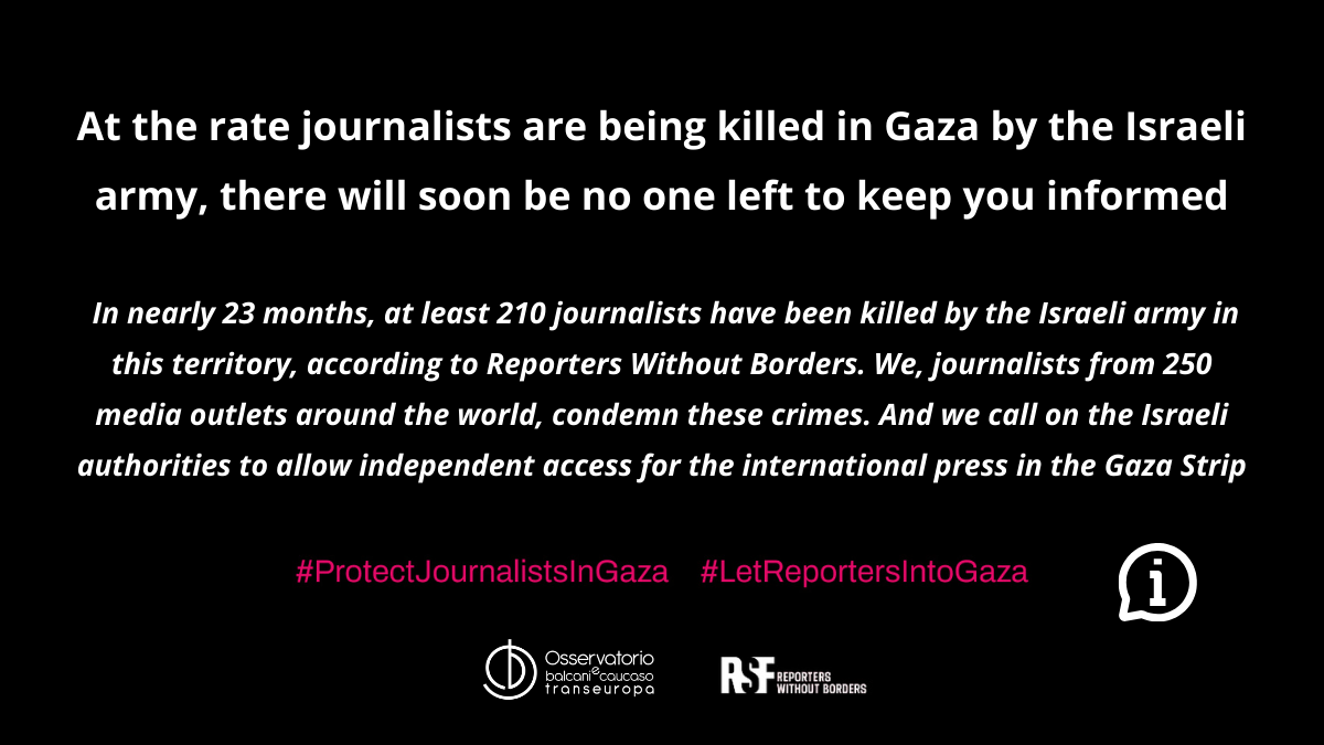 OBCT-joins-the-campaign-against-the-killing-of-journalists-in-Gaza