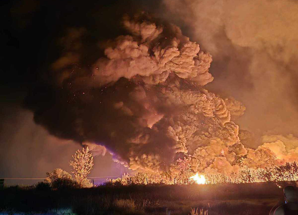 Fire at Gudronska jama (photo P. Kostadinović)