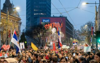 Studenti protestano a Belgrado, Serbia © Dejan82/Shutterstock