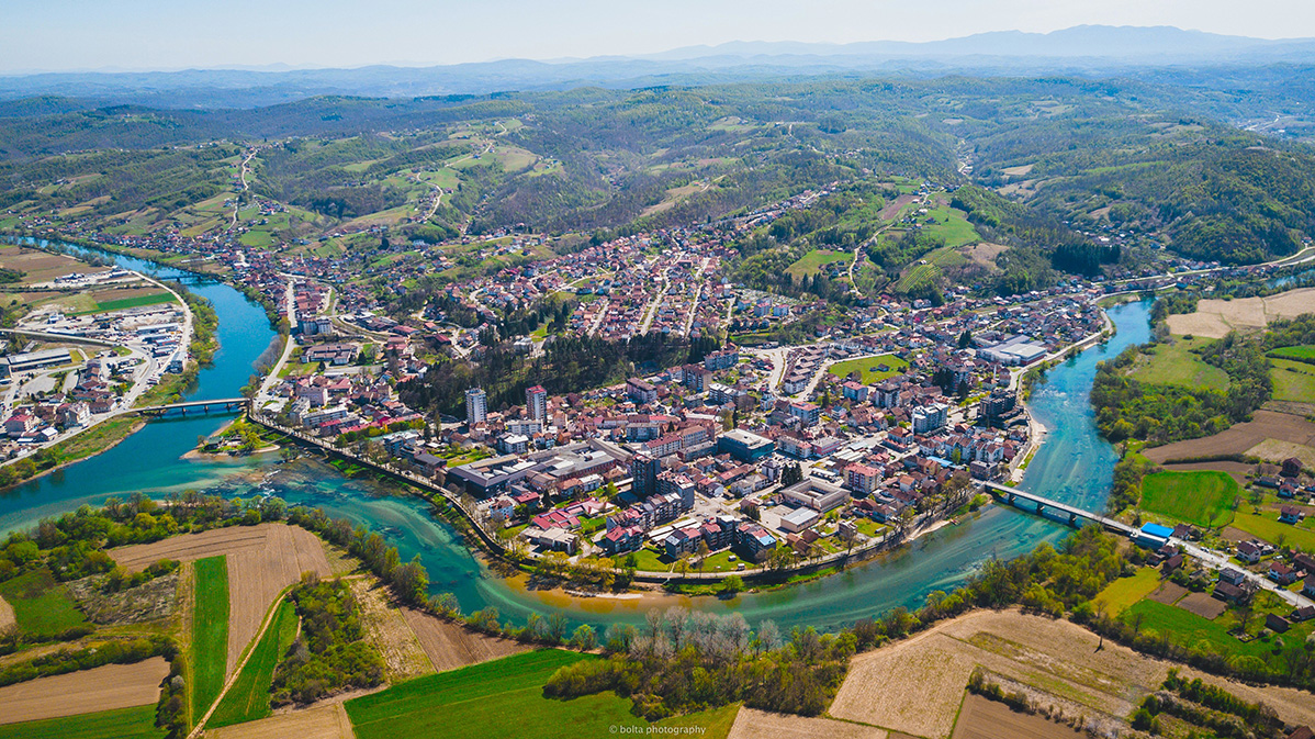 Il fiume Una visto dal drone © Bolta Photography