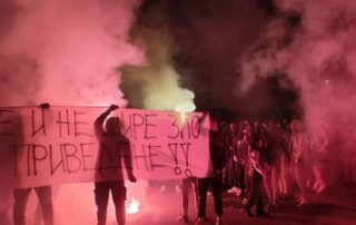 Manifestazione in Montenegro © foto di Aljoša Turović
