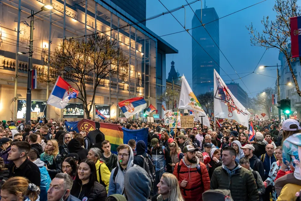 Beograd tokom protesta © Dejan82/Shutterstock